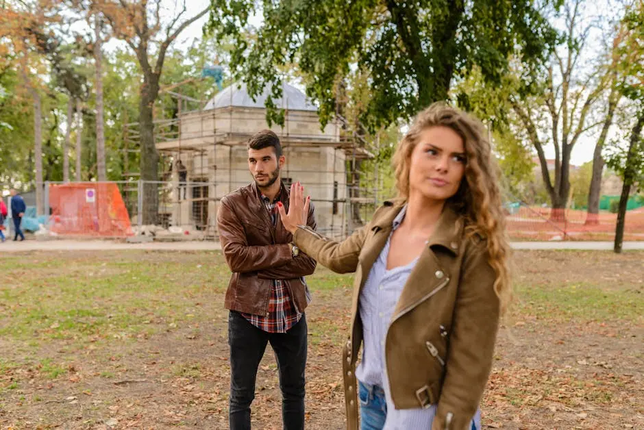 Photo d'une femme qui rejette un homme marié